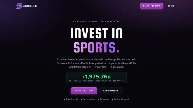 Home page of the SB Market website on a desktop screen